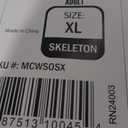 Morph Skeleton Costume Women, Skeleton Jumpsuit Womens, Halloween Costume Adult Women (X-Large, Black)