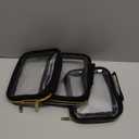 Wedama TSA Approved Toiletry Bag, 3 Pack Clear Makeup Bags with Handles, Quart Size Clear Toiletry Bags, PVC Cosmetic Bags for Women and Men, Carry on Airport Airline Compliant Bag, Black