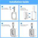 Outlet Wall Mount Holder for eero Pro 6e/Pro 6 Mesh Wi-Fi System, Built-in Cable Management - No Messy Wires, Space-Saving (3 Pack)