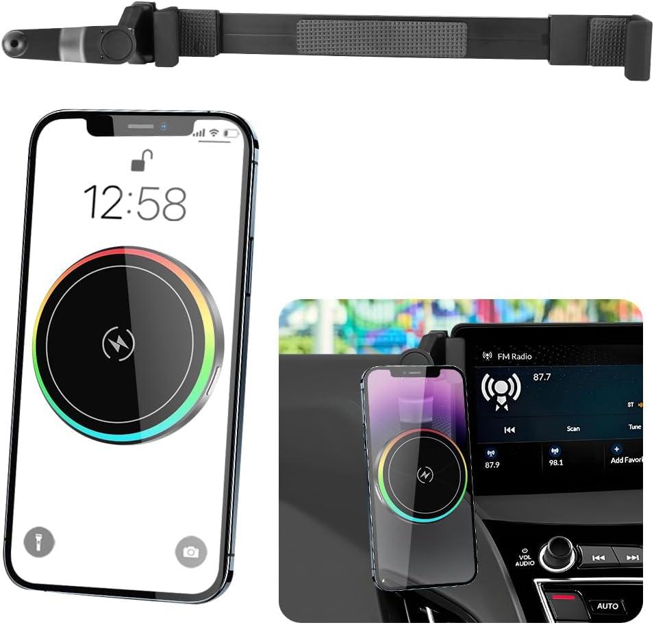 Car Magnetic Phone Mount for Acura RDX 2019 2020 2021 2022 2023 2024 2025 2026 Auto Interior Accessories Best Cellphone Holder Fast 15W Wireless Charger Cell Phones Charging Screen Stand