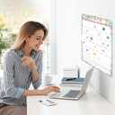 4 x Gannyfer 2026 Calendar, 14" x 11" Floral 2026 Wall Calendar, 18 Months from Oct. 2025 to Mar. 2027, Magnetic Fridge Calendar, Perfect for Home, School, Office (3 Stickers Included) (colorful)