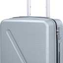 MILADA 20 Inch Carry On Luggage, 22x14x9 Airline Approved Hard Shell Carry On Suitcase with Wheels, TSA Approved Lock, Lightweight Hard Case Travel Luggage, Grey