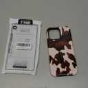 Skyseaco for iPhone 16 Pro Max Case, Treny Cow Print Phone Case Hybrid 2-Layer Hard Shell,Shockproof Soft for Girl Women Boy Men