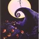 Nightmare Before Christmas LED Light Up Canvas Wall Art featuring Jack Skellington, 11"W x 14"H