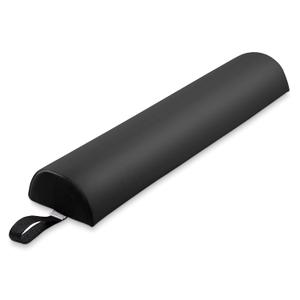 Saloniture Half Round Massage Table Bolster Pillow Pad - 26 x 6 x 3 Inch - Black