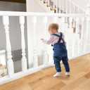 South to East Banister Guard for Baby, 10ft x 3ft Child Safety Net, Balcony Netting for Pets, Stair Railing Cover Baby Proofing, No Drilling, Stairway Mesh Netting Indoor Outdoor for Kids, Pets, Toys