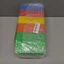 Sherr 36 Pack Classroom Storage Basket Small Plastic Basket for Organizing Crayon Pencil Container Storage Bin Tray Holder for Paper Shelf Back to School Office Supply 6.1"l x 4.3"w x 2.4"h(Colorful)