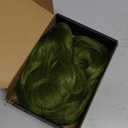 YOSILADY Green Wig with Bangs Soft Long Wavy Wigs for Women 26 Inch Natural Looking Synthetic Wigs for Halloween Cosplay and Parties Use (Green)