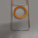 TORRAS 360 Magnetic Stand for iPhone 17 Pro Max Case, [Fit for MagSafe] [4X Military-Grade Protection] Slim Case for iPhone 17 Pro Max 6.9" 2025, Clear-Orange, Ostand O3 Fitness Series