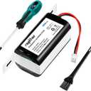 rapthor Replacement RVBAT850 Battery for Shark Vacuum ION/IQ/AI Robot for R75, R85, RV761, RV850C, RV1001AE, RV1000S, RV1100VL, UR1000SR, RV700_N, RV720_N (2-Prong Connector, NOT for 3-Prong) (1PCS)