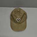 Washed Vintage Heart Baseball Cap Men Women Outdoor Sun Hat Summer UV Protection Duckbill Multiple Colors Khaki