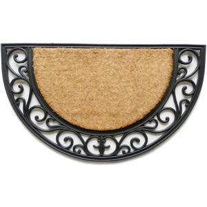 Calloway Mills 100141830 Plantation Arch Coir and Rubber Heavy-Duty 18" X 30" Doormat