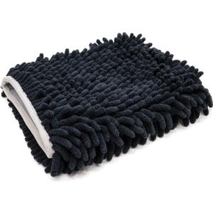 Autofiber Zero Cuff Microfiber Black Wash Mitt - Pack of 1 (7 inch x 9 inch)