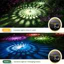 KVM Solar Lights Outdoor Waterproof, 6 Pack Bright Solar Pathway Lights, Multicolor & Warm White LED,Outdoor Solar Lights for Pathway Garden Yard Walkway Lawn Patio Landscape Decor (6)