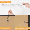 7x11 Picture Frame Black for Wall Mounting or Tabletop, Wood 7 x 11 Frame Photo Frame for Wall Hanging Horizontally or Vertically, Black, 1 Pack