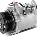 Air Conditioner AC Compressor with Clutch Compatible for 2002 2003 2004 2005 2006 Honda CR-V CRV 2.4L 38810PNB006