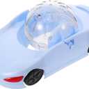 PRETYZOOM Small Quiet Hamster Wheel Exercise Running Wheel 29.5x16.5cm Blue for Gerbils and Small Pets Activity