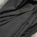 Black Backdrop Curtains 2 Panels 5ft x 10ft Polyester Photo Backdrop Drapes for Wedding Party Stage Birthday Decorations