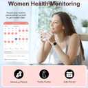 Smart Watch for Women (Answer/Make Call) 3 Bands 1.27" HD Fitness Tracker Smartwatch Compatible Android iPhone Phone with Pedometer/Heart Rate/Sleep Monitor,120+ Sports IP68 Waterproof, Rose Gold