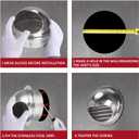 A-KARCK 6 inch Air Vent Extractor 304 Stainless Steel, Wall Mount Bull Nosed Air Soffit Vent with Built-in Screen for Office Kitchen Bathroom