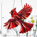 2 x 2Pcs Cardinal Christmas Ornaments, Sympathy Cardinal Gift for Loss of Loved One, Bereavement Gift for Women Men, Memorial Ornaments for Christmas Decorations
