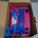 IDAODAN Electric Balloon Pump, Portable Electric Balloon Blower Machine Balloon Air Pump Dual Nozzle Rose Red 110V 600W Balloon Inflator for Party Decorations