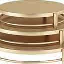 3 Piece Cake Plate, Dessert Plate, Home Decoration Storage Plate, Candy Display Board, Best Service Fruit Plate, Home Decoration Center Bowl, Cup and Plate (Gold)