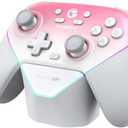 GameSir Super Nova Multiplatform Game Controller – 2.4G Wireless for PC/Switch/iOS/Android – Hall Effect Joystick & Triggers, 1000Hz Polling, Magnetic Faceplate, RGB Lighning (Whipped Pink)
