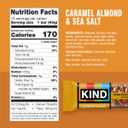 KIND Healthy Snacks Bars, Caramel Almond & Sea Salt, Gluten Free, Low Sugar, High Fiber Snacks, 6g Protein, 12 Count (EXP 06/26/27)