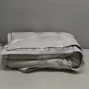 Area Rugs 8'x10' Washable Non-Slip, Floral Vintage Distress Print Pattern Medallion Carpet for Living Room Bedroom Dining Room, Light Blue Navy Beige Gray White