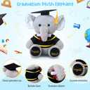 Chalyna 10 Inch 2026 Graduation Elephant Stuffed Animal Plush with Diploma Tassel Graduation Hat Embroidered Blessings Preschool Kindergarten Gift for Student, Kids, Friends, Relatives