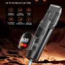 Vacuum Beard Trimmer for Men, Rechargeable Electric Mens Beard Trimmer with Adjustable Length Comb (1-20mm), Cordless Mustache Trimmer for Men with Built-in Vacuum for Facial, Sideburns (Glossy Black)