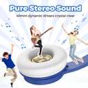 TuneFlux Upgraded Kids Headphones, Wired Toddler Headsets, 85dB Limited Volume On Ear Headphones, Portable Foldable Design, Stereo Sound Kids Headsets for School/Tablet/Travel-Sapphire Blue