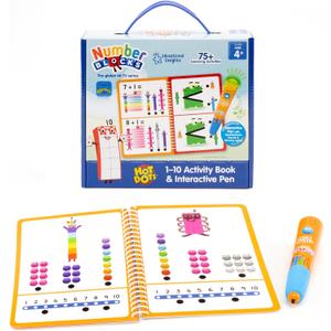 Educational Insights Hot Dots Numberblocks Workbook Numbers 1-10 with Interactive Pen, 75+ Activities, Gift for Kids Ages 4+