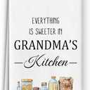 Grandma Kitchen Dish Towels - Microfiber Hand Towels, Farmhouse Rustic Grandma Kitchen Decor, Mothers Day, Christmas Gifts 16x24 Inch