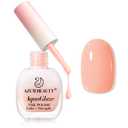 2 x AZUREBEAUTY Light Coral Orange Nail Polish, Burgundy Natural Quick Dry Nail Strengthening Glossy Finish for DIY Manicure & Nail Art, Salon Quality