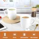 27OZ Extra Large Ceramic Coffee Mug, Jumbo Coffee Mugs, Big Tea Cups with a Large Handle for Office and Home set of 2 (White)