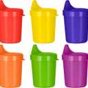 Toddler Sippy Cups - Set of 6 Spill Proof Drinking Cups for Toddlers, 5 Ounce Each - With Lids, Dishwasher Safe, BPA Free
