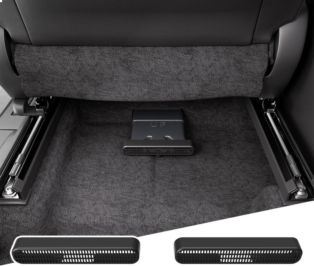 2PCS Under Seat Vent Deflectors Compatible with 2019-2026 Chevy Silverado GMC Sierra 1500 Under Seat Air Vent Extension Replacement for 2019-2026 Chevy Silverado 1500 Accessories