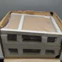 Sweetcrispy 24 inch Bar Stools Set of 2, Upholstered Modern Counter Height Bar Stools for Kitchen Island Modern PU Leather Sadless Stools Chair with Metal Base and Footrest, Grey