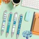 36 Ps Ballpoint Pens, Anti Bullying Theme, Calling on Evil Forces to Speak out about Non Retractable Ballpoint Pens, Office Gifts for Men And Women, Black Ink Pens (Blue)