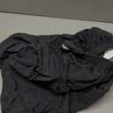 Square Ottoman Cover,Soft Stretch Jacquard Slipcover with Dual Waterproof Layers,Washable Furniture Protector for Pets,Medium,Dark Gray (M Length&Width:26-34",Height:14-20")