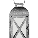 12 in. Galvanized Lantern Large