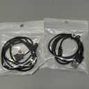 2 Pack Universal Smart Watch Charger Magnetic,Cable Contact 2 pin spacing 2.8mm,High Speed Safe Replacement USB Charger Cord,The magnets magnetism of the two cables is reversed,Model A + Model B