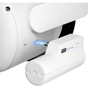 Saqico Battery Pack for Oculus Quest 2, 5000mAh Head Strap Battery Pack Compatible with Oculus/Meta Quest 2 Lightweight and Portable VR Extend Power Accessories for Extra 2-4H Playtime