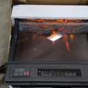 Furmax Entertainment Center with Fireplace, Fireplace TV Stand with Storage Cabinets and 2 Open Shelves, Modern Media TV Console for Living Room (Light Grey)