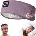 Perytong Sleep Headphones Wireless, Bluetooth Sports Headband Headphones with Ultra-Thin HD Stereo Speakers Perfect for Sleeping,Workout,Jogging,Yoga,Insomnia, Air Travel, Meditation (Purple)