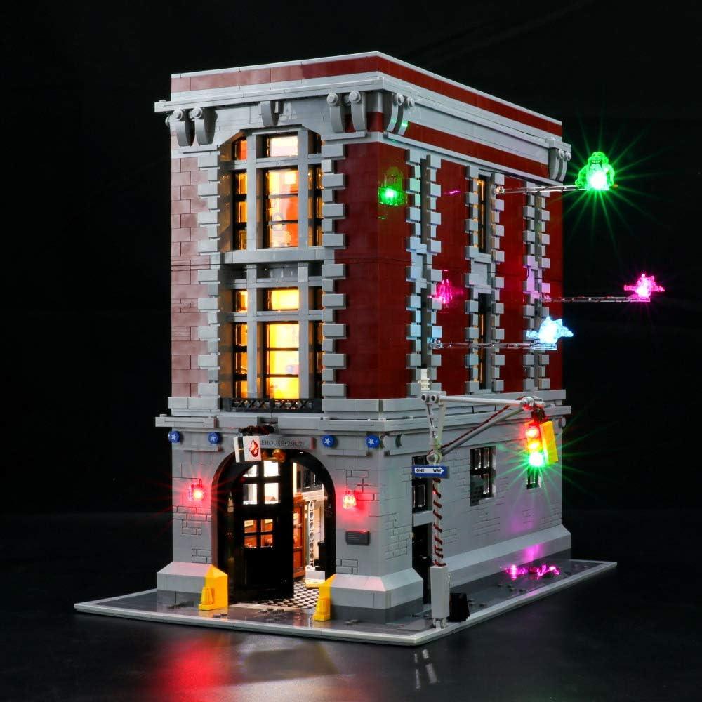 BRIKSMAX Led Lighting Kit for Ghostbusters Firehouse Headquarters - Compatible with Lego 75827 Building Blocks Model- Not Include The Lego Set(Remote-Control Version)