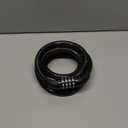 Master Lock Black Set Your Own Combination Bike Lock, Metal Cable Lock has a Weather Resistant Vinyl Coating for Outdoor Durability, 5 Feet Long, 8370D