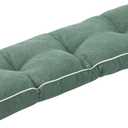 IPYNBAP Bench Cushion, 42 x 16 Inch Patio Furniture Cushions with Durable Ties, Soft Memory Foam Bench Cushions for Indoor/Outdoor Furniture with Non-Slip Bottom, Kitchen&Dining, Green